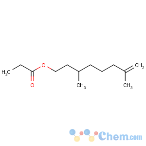 CAS No:105-89-5 3,7-dimethyloct-7-enyl propanoate
