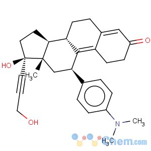CAS No:105012-15-5 Estra-4,9-dien-3-one,11-[4-(dimethylamino)phenyl]-17-hydroxy-17-(3-hydroxy-1-propyn-1-yl)-, (11b,17b)-