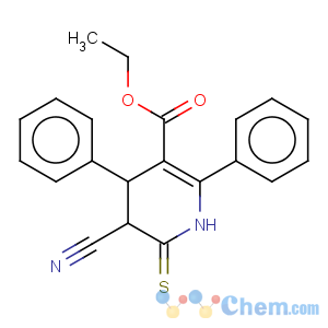 CAS No:105199-50-6 3-Pyridinecarboxylicacid, 5-cyano-1,4,5,6-tetrahydro-2,4-diphenyl-6-thioxo-, ethyl ester