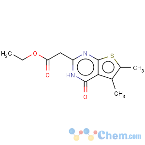 CAS No:105219-73-6 Thieno[2,3-d]pyrimidine-2-aceticacid, 1,4-dihydro-5,6-dimethyl-4-oxo-, ethyl ester