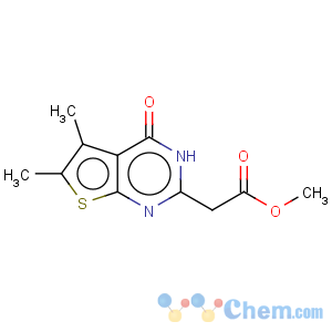 CAS No:105219-75-8 Thieno[2,3-d]pyrimidine-2-aceticacid, 1,4-dihydro-5,6-dimethyl-4-oxo-, methyl ester