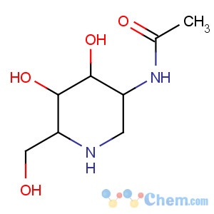 CAS No:105265-96-1 Acetamide,N-[(3S,4R,5R,6R)-4,5-dihydroxy-6-(hydroxymethyl)-3-piperidinyl]-