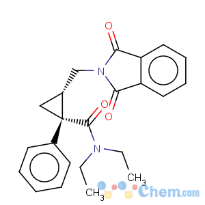 CAS No:105310-75-6 cis-2-[(1,3-Dihydro-1,3-dioxo-2H-isoindol-2-yl)methyl-N,N-diethyl-1-phenylcyclopropanecarboxamide
