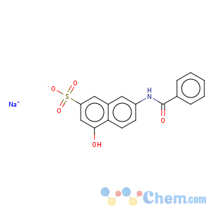 CAS No:10534-92-6 2-Naphthalenesulfonicacid, 7-(benzoylamino)-4-hydroxy-, sodium salt (1:1)