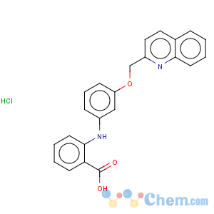 CAS No:105350-26-3 Benzoic acid,2-[[3-(2-quinolinylmethoxy)phenyl]amino]-