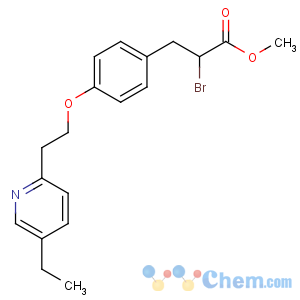 CAS No:105355-25-7 methyl 2-bromo-3-[4-[2-(5-ethylpyridin-2-yl)ethoxy]phenyl]propanoate