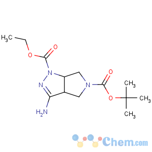 CAS No:1053656-67-9 5-O-tert-butyl 1-O-ethyl<br />3-amino-3a,4,6,6a-tetrahydropyrrolo[3,4-c]pyrazole-1,5-dicarboxylate