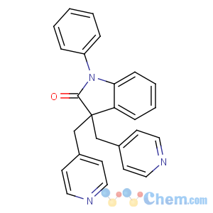 CAS No:105431-72-9 1-phenyl-3,3-bis(pyridin-4-ylmethyl)indol-2-one