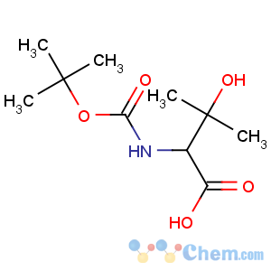 CAS No:105504-72-1 3-hydroxy-3-methyl-2-[(2-methylpropan-2-yl)oxycarbonylamino]butanoic<br />acid