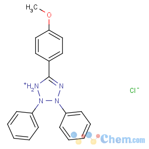 CAS No:10560-45-9 5-(4-methoxyphenyl)-2,3-diphenyl-1H-tetrazol-1-ium