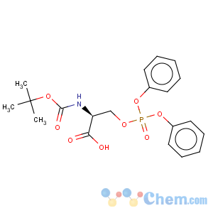 CAS No:105751-07-3 L-Serine,N-[(1,1-dimethylethoxy)carbonyl]-, diphenyl phosphate (ester) (9CI)