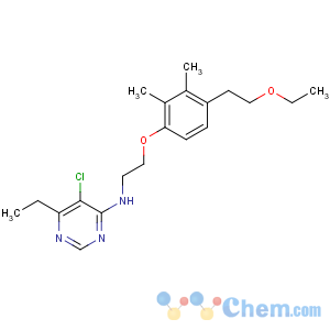 CAS No:105779-78-0 5-chloro-N-[2-[4-(2-ethoxyethyl)-2,<br />3-dimethylphenoxy]ethyl]-6-ethylpyrimidin-4-amine