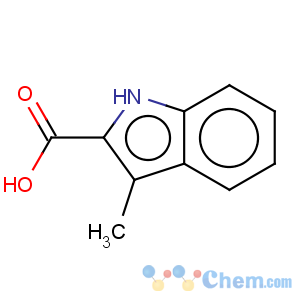 CAS No:10590-73-5 1H-Indole-2-carboxylicacid, 3-methyl-