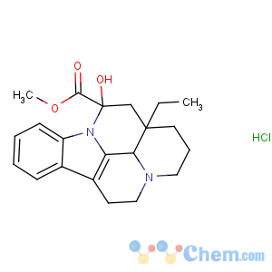 CAS No:10592-03-7 1H-Indolo[3,2,1-de]pyrido[3,2,1-ij][1,5]naphthyridine-12-carboxylicacid, 13a-ethyl-2,3,5,6,12,13,13a,13b-octahydro-12-hydroxy-, methyl ester,hydrochloride (1:1), (12S,13aS,13bS)-