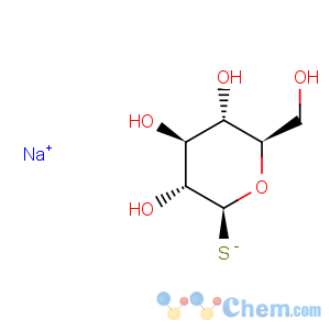 CAS No:10593-29-0 b-D-Glucopyranose, 1-thio-, sodiumsalt (1:1)
