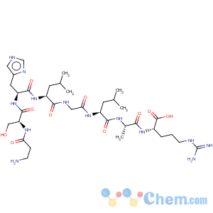CAS No:105931-71-3 L-Arginine, b-alanyl-L-seryl-L-histidyl-L-leucylglycyl-L-leucyl-L-alanyl-(9CI)