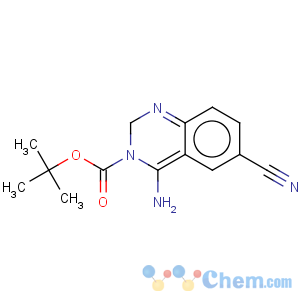 CAS No:1060795-16-5 3(2H)-Quinazolinecarboxylicacid, 4-amino-6-cyano-, 1,1-dimethylethyl ester