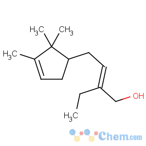 CAS No:106155-01-5 2-ethyl-4-(2,2,3-trimethylcyclopent-3-en-yl)-but-2-en-1-ol