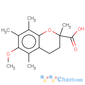 CAS No:106461-96-5 2H-1-Benzopyran-2-carboxylicacid, 3,4-dihydro-6-methoxy-2,5,7,8-tetramethyl-