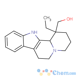 CAS No:106498-99-1 Indolo[2,3-a]quinolizine-1-methanol,1-ethyl-1,2,3,4,6,7,12,12b-octahydro-, (1S,12bS)-