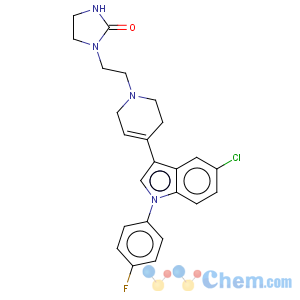 CAS No:106516-54-5 5-chloro-3-[1-((imidazolidin-2-one-1-yl)-ethyl)-1,2,5,6-tetrahydropyridin-4-yl]-1-(4-fluorophenyl)-indole