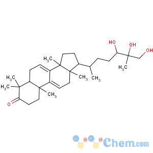 CAS No:106518-63-2 (5R,10S,13R,14R,17R)-4,4,10,13,14-pentamethyl-17-[(2R,5S)-5,6,<br />7-trihydroxy-6-methylheptan-2-yl]-1,2,5,6,12,15,16,<br />17-octahydrocyclopenta[a]phenanthren-3-one
