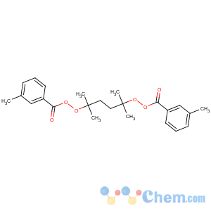 CAS No:106519-15-7 [2,5-dimethyl-5-(3-methylbenzoyl)peroxyhexan-2-yl]<br />3-methylbenzenecarboperoxoate