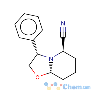 CAS No:106565-71-3 5H-Oxazolo[3,2-a]pyridine-5-carbonitrile,hexahydro-3-phenyl-, (3S,5R,8aS)-
