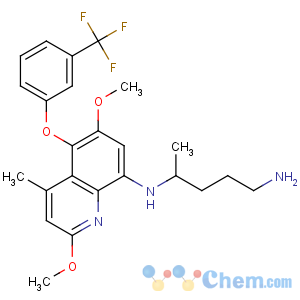 CAS No:106635-81-8 (±)-8-(4-Amino-1-methylbutylamino)-2,6-dimethoxy-4-methyl-5-(3-trifluoromethylphenoxy)quinoline succinate
