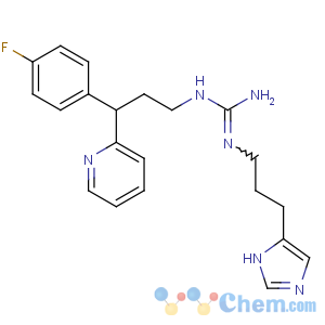 CAS No:106669-71-0 1-[3-(4-fluorophenyl)-3-pyridin-2-ylpropyl]-2-[3-(1H-imidazol-5-yl)<br />propyl]guanidine