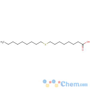 CAS No:106689-24-1 Octanoic acid,8-(nonylthio)-