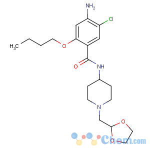 CAS No:106707-51-1 4-amino-2-butoxy-5-chloro-N-[1-(1,<br />3-dioxolan-2-ylmethyl)piperidin-4-yl]benzamide