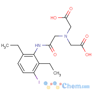 CAS No:106719-74-8 2-[carboxymethyl-[2-(2,6-diethyl-3-iodoanilino)-2-oxoethyl]amino]acetic<br />acid