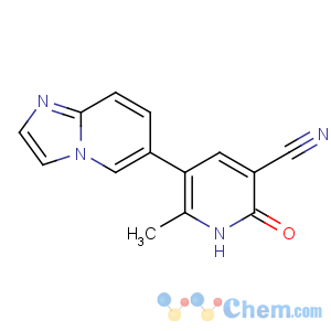 CAS No:106730-54-5 5-imidazo[1,2-a]pyridin-6-yl-6-methyl-2-oxo-1H-pyridine-3-carbonitrile