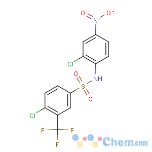 CAS No:106917-52-6 4-chloro-N-(2-chloro-4-nitrophenyl)-3-(trifluoromethyl)<br />benzenesulfonamide