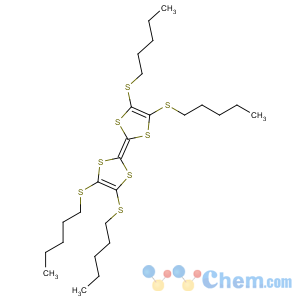 CAS No:106920-29-0 2-[4,5-bis(pentylsulfanyl)-1,3-dithiol-2-ylidene]-4,<br />5-bis(pentylsulfanyl)-1,3-dithiole