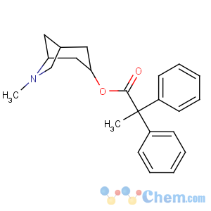 CAS No:107010-27-5 Benzeneacetic acid, a-methyl-a-phenyl-,(1R,3R,5S)-6-methyl-6-azabicyclo[3.2.1]oct-3-yl ester, rel-