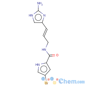 CAS No:107019-95-4 1H-Pyrrole-2-carboxamide,N-[(2E)-3-(2-amino-1H-imidazol-5-yl)-2-propen-1-yl]-4-bromo-