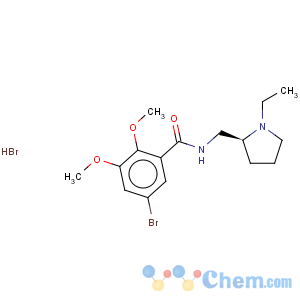 CAS No:107188-92-1 Benzamide,5-bromo-N-[(1-ethyl-2-pyrrolidinyl)methyl]-2,3-dimethoxy-, monohydrobromide,(S)- (9CI)
