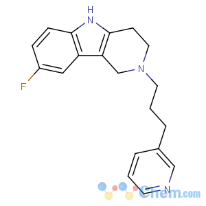 CAS No:107266-06-8 8-fluoro-2-(3-pyridin-3-ylpropyl)-1,3,4,5-tetrahydropyrido[4,3-b]indole