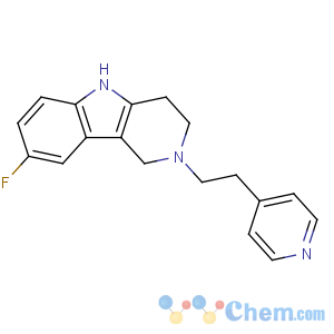 CAS No:107266-08-0 8-fluoro-2-(2-pyridin-4-ylethyl)-1,3,4,5-tetrahydropyrido[4,3-b]indole