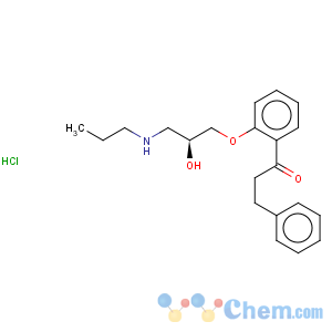 CAS No:107381-36-2 1-Propanone,1-[2-[(2S)-2-hydroxy-3-(propylamino)propoxy]phenyl]-3-phenyl-, hydrochloride(1:1)