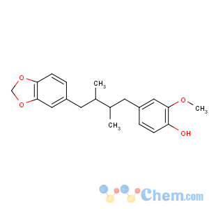 CAS No:107534-93-0 4-[(2S,3R)-4-(1,3-benzodioxol-5-yl)-2,3-dimethylbutyl]-2-methoxyphenol