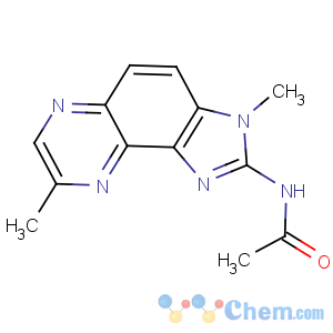 CAS No:107609-69-8 Acetamide, N-(3,8-dimethyl-3H-imidazo(4,5-f)quinoxalin-2-yl)-