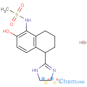 CAS No:107756-30-9 N-[5-(4,5-dihydro-1H-imidazol-2-yl)-2-hydroxy-5,6,7,<br />8-tetrahydronaphthalen-1-yl]methanesulfonamide