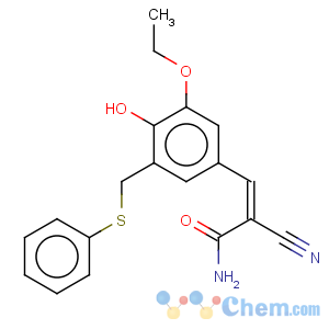 CAS No:107761-24-0 2-Propenamide,2-cyano-3-[3-ethoxy-4-hydroxy-5-[(phenylthio)methyl]phenyl]-