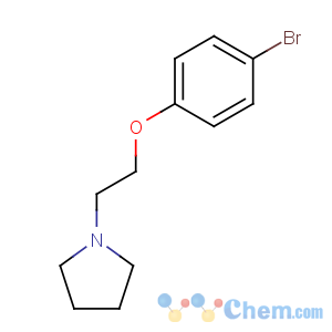 CAS No:1081-73-8 1-[2-(4-bromophenoxy)ethyl]pyrrolidine
