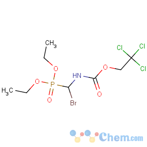 CAS No:108217-08-9 Carbamic acid,[bromo(diethoxyphosphinyl)methyl]-, 2,2,2-trichloroethyl ester (9CI)