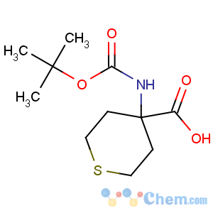 CAS No:108329-81-3 2H-Thiopyran-4-carboxylicacid, 4-[[(1,1-dimethylethoxy)carbonyl]amino]tetrahydro-