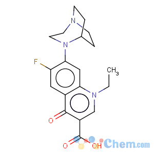 CAS No:108437-28-1 3-Quinolinecarboxylicacid, 7-(1,4-diazabicyclo[3.2.2]non-4-yl)-1-ethyl-6-fluoro-1,4-dihydro-4-oxo-